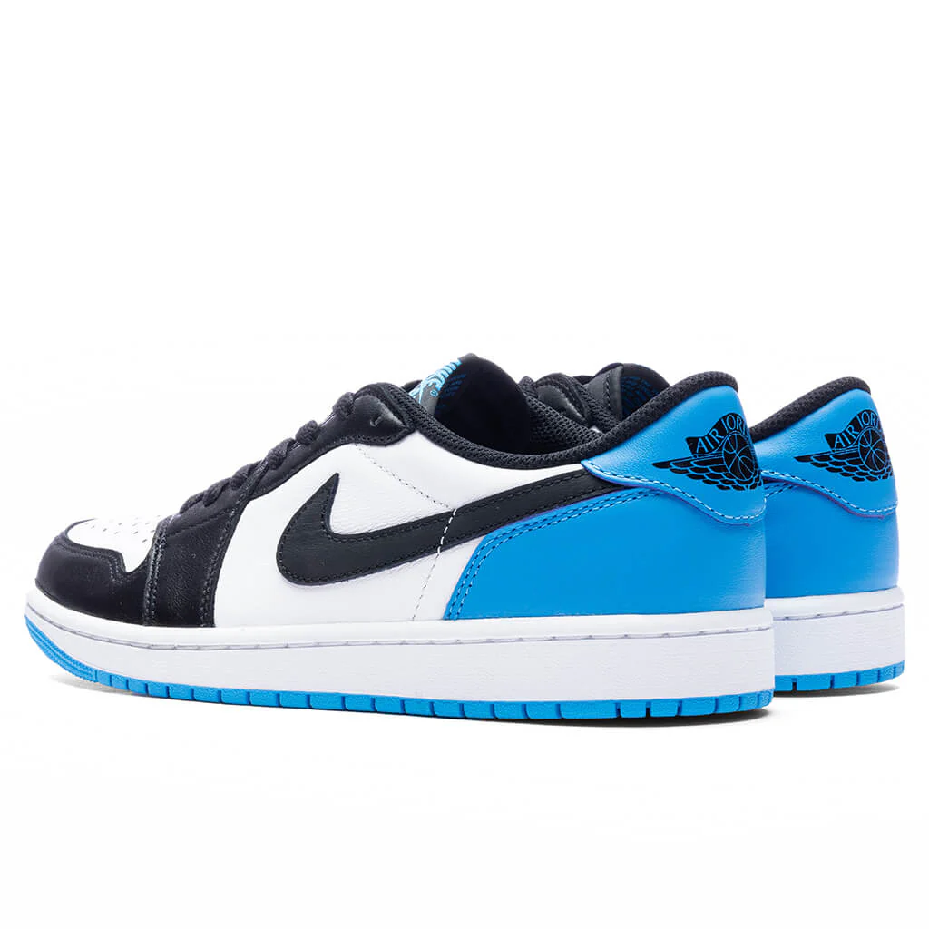 Air Jordan 1 Low OG - White/Dark Powder Blue/Black - Image 3
