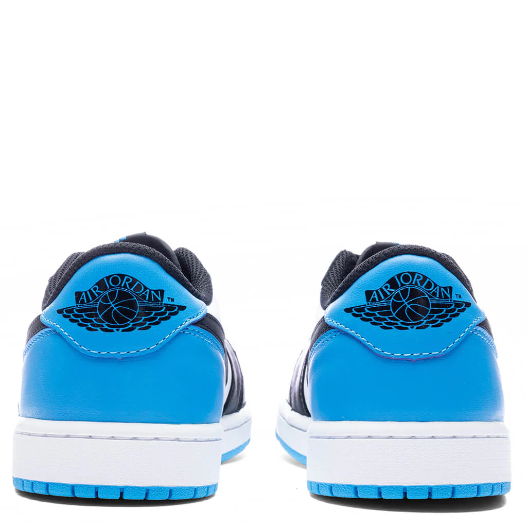 Air Jordan 1 Low OG - White/Dark Powder Blue/Black - Image 4