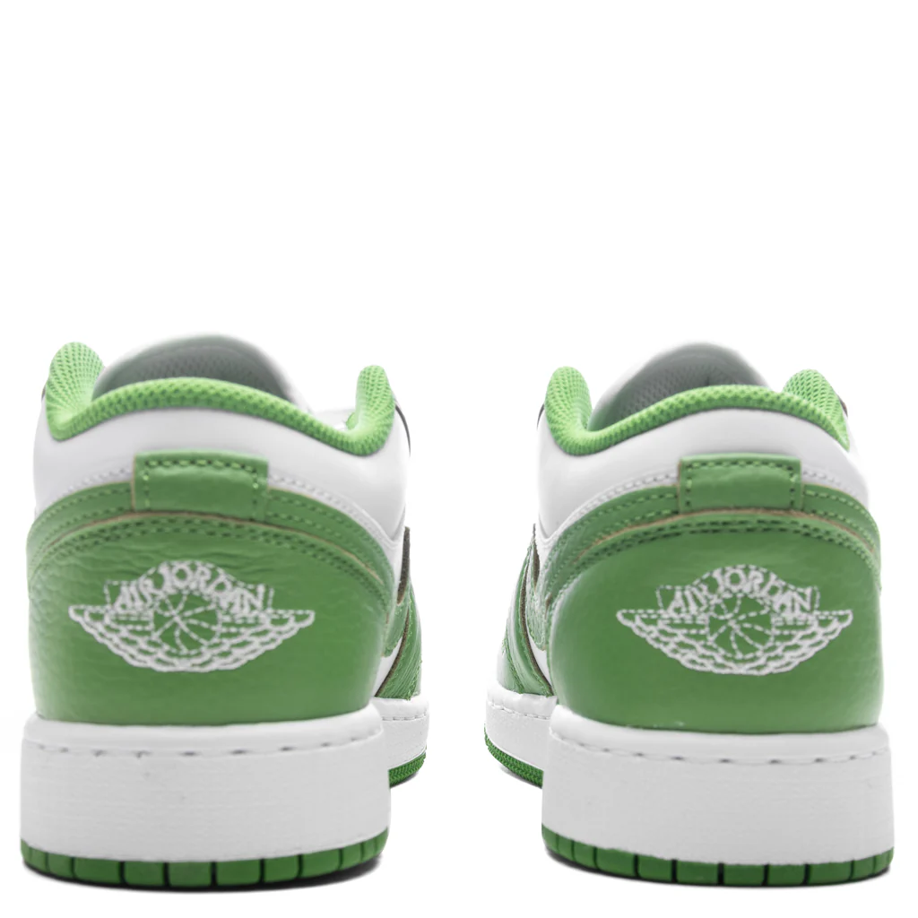 Air Jordan 1 Low SE (GS) - White/Chlorophyll/Lightening - Image 4