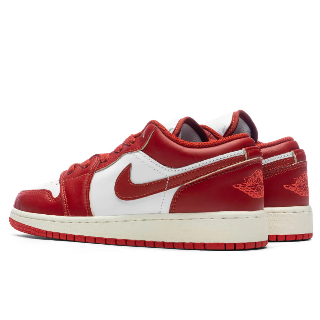 Air Jordan 1 Low SE (GS) - White/Dune Red/Lobster - Image 3