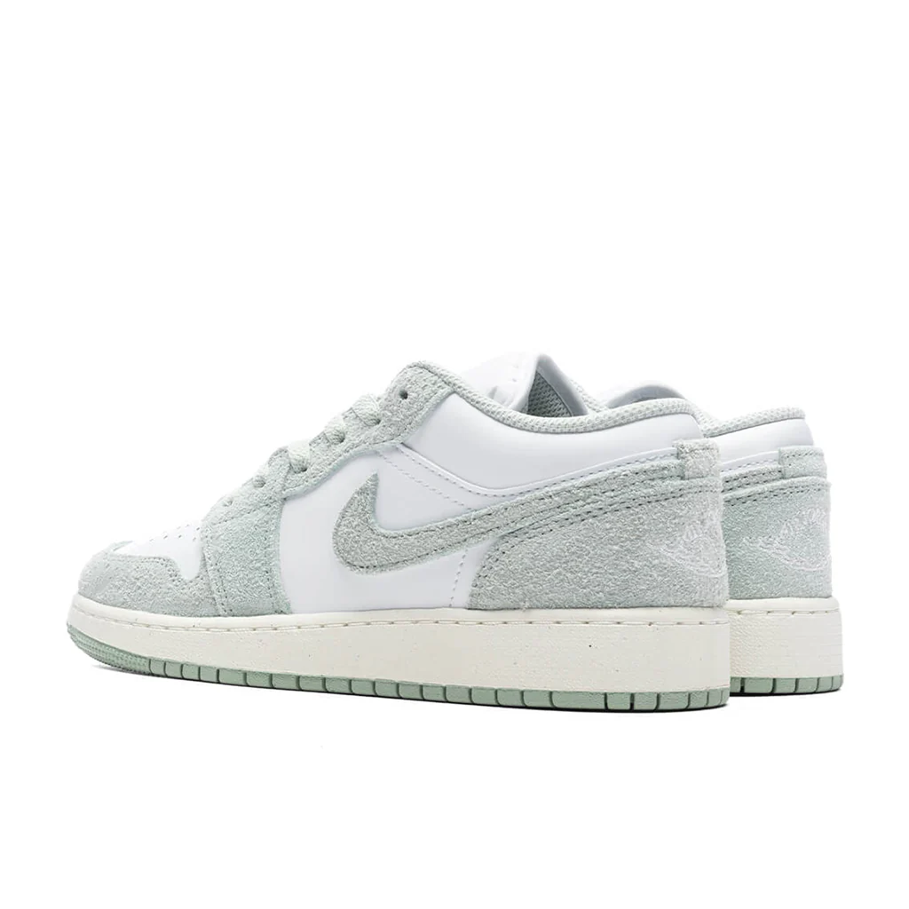 Air Jordan 1 Low SE (GS) - White/Seafoam/Sail - Image 3