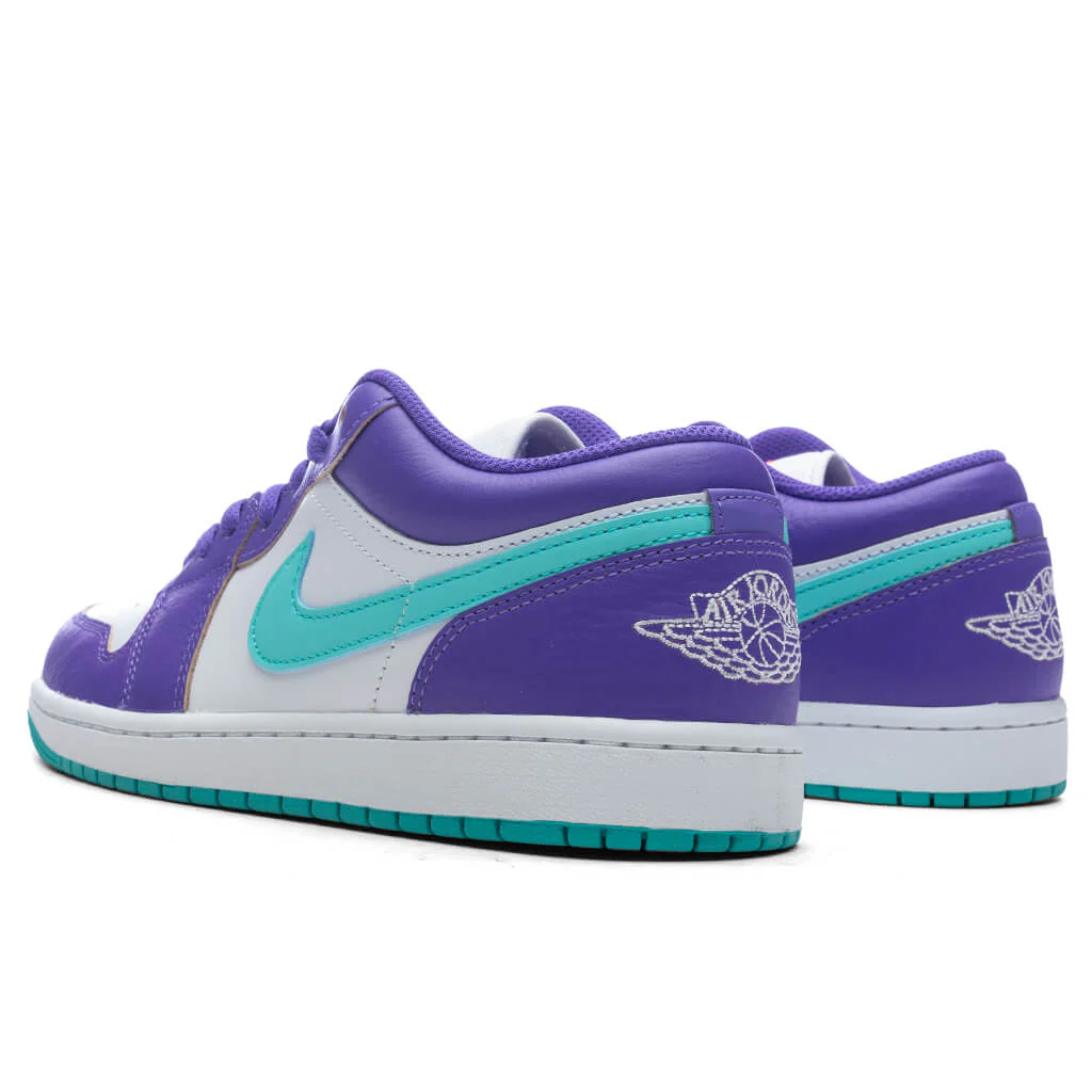 Air Jordan 1 Low SE - Psychic Purple/Hyper Jade/White - Image 3