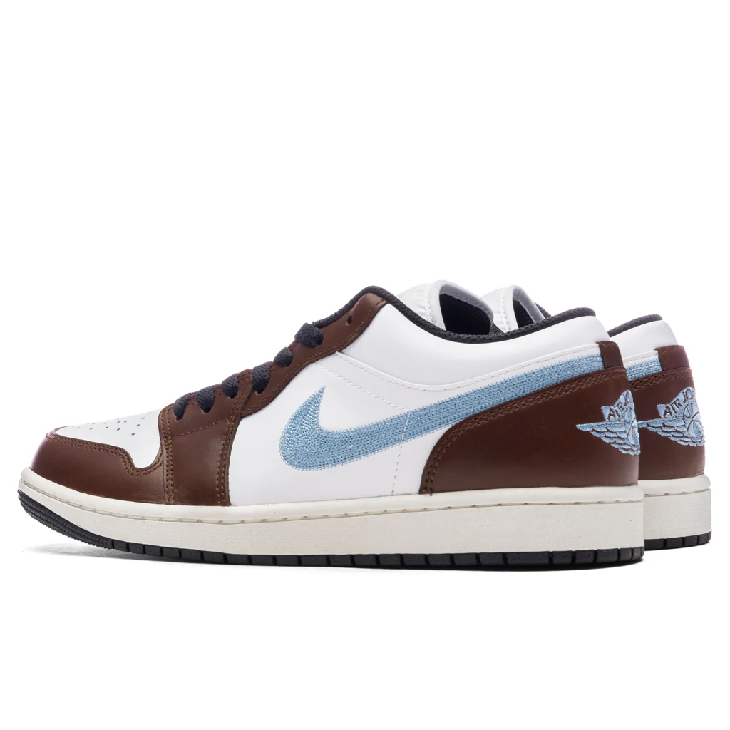 Air Jordan 1 Low SE - White/Blue Grey/Black - Image 3
