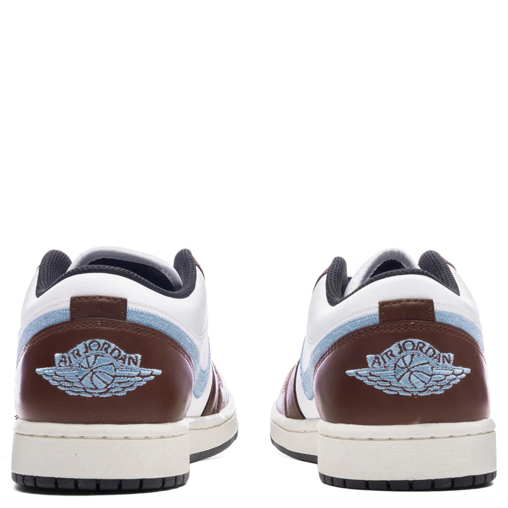 Air Jordan 1 Low SE - White/Blue Grey/Black - Image 4