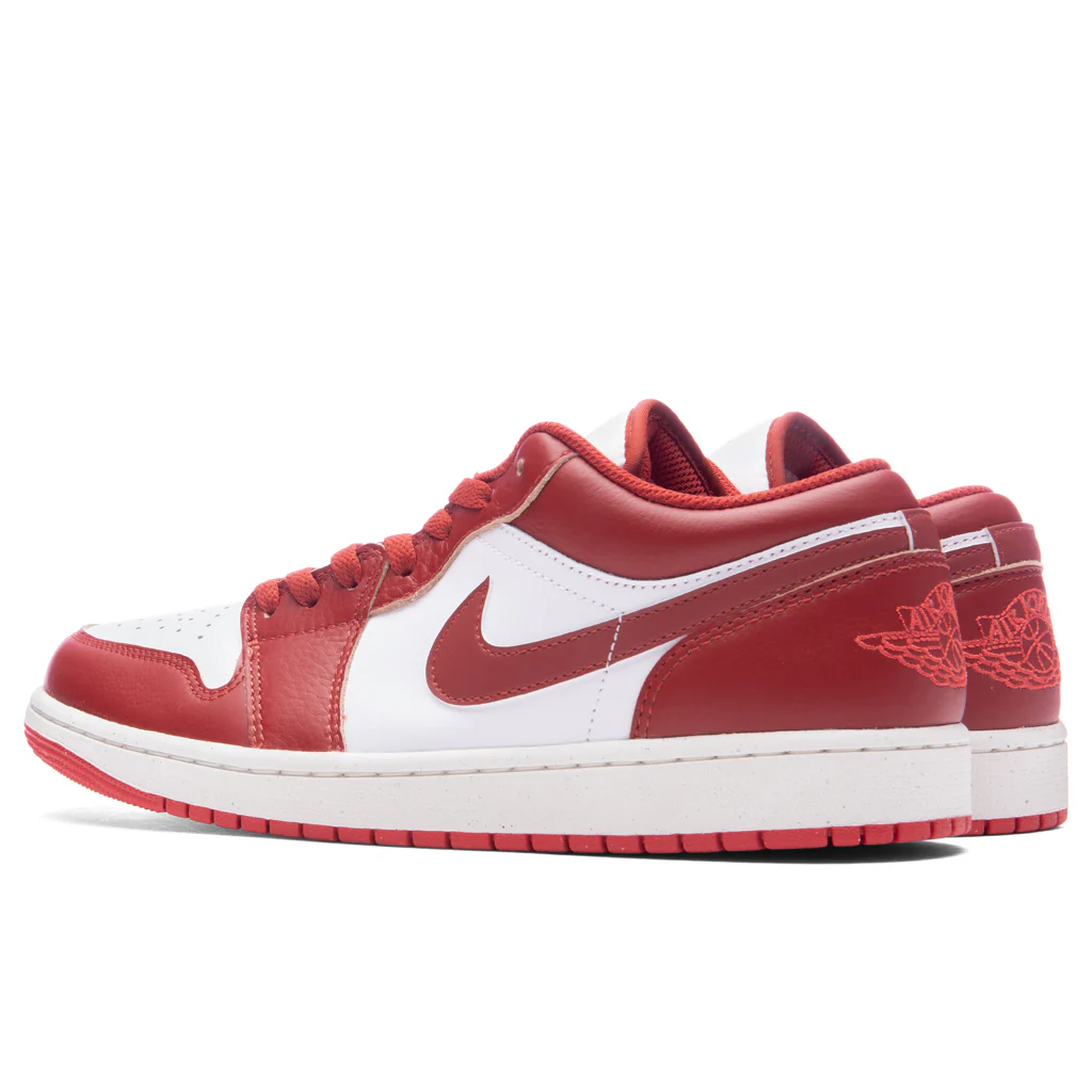 Air Jordan 1 Low SE - White/Dune Red/Lobster - Image 3