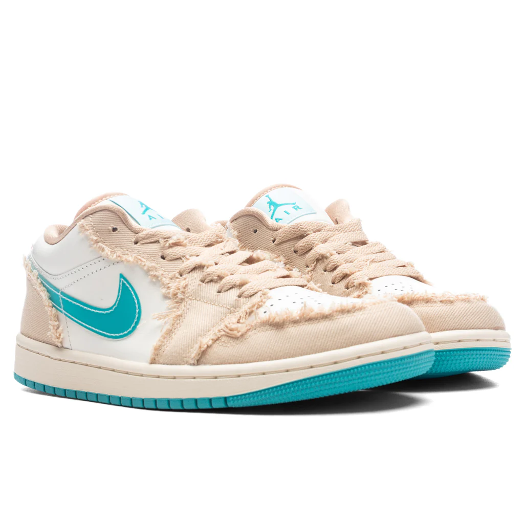 Women's Air Jordan 1 Low 'Beachside' - Sesame/Dusty Cactus/Glacier Blue - Image 2