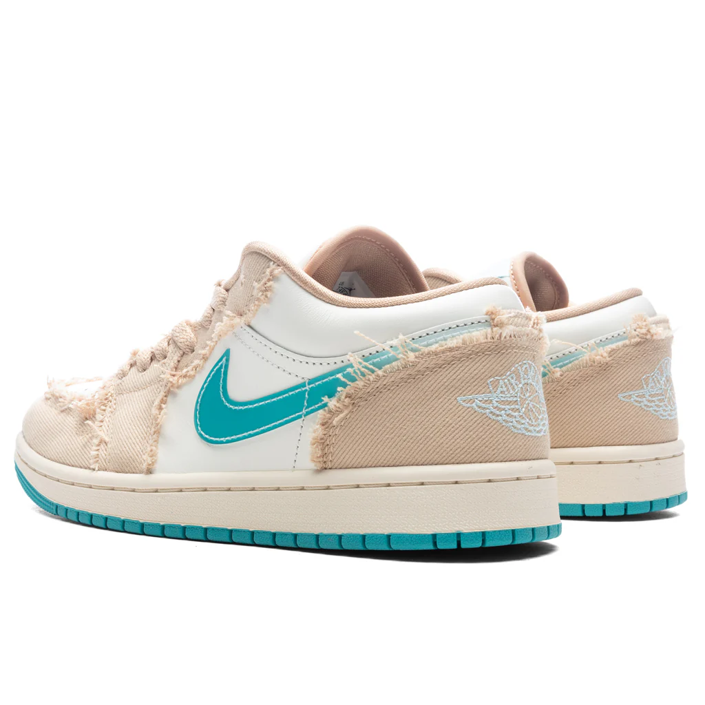 Women's Air Jordan 1 Low 'Beachside' - Sesame/Dusty Cactus/Glacier Blue - Image 3