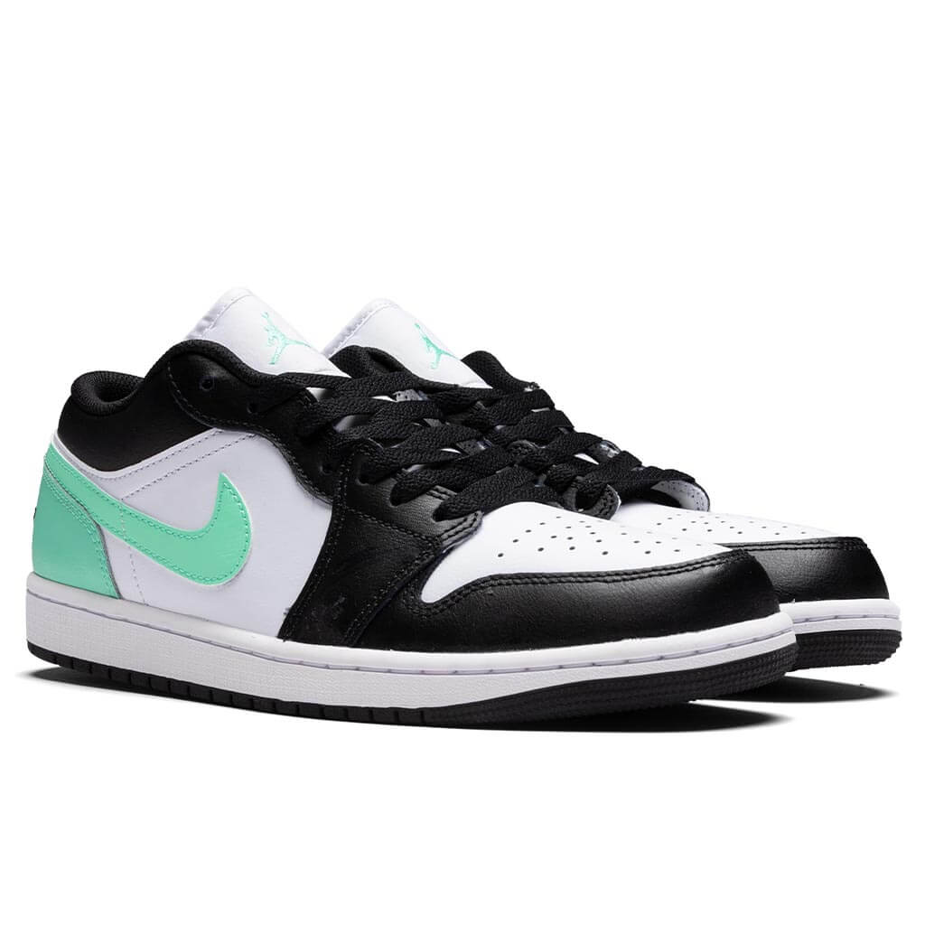 Air Jordan 1 Low - White/Black/Green Glow - Image 2
