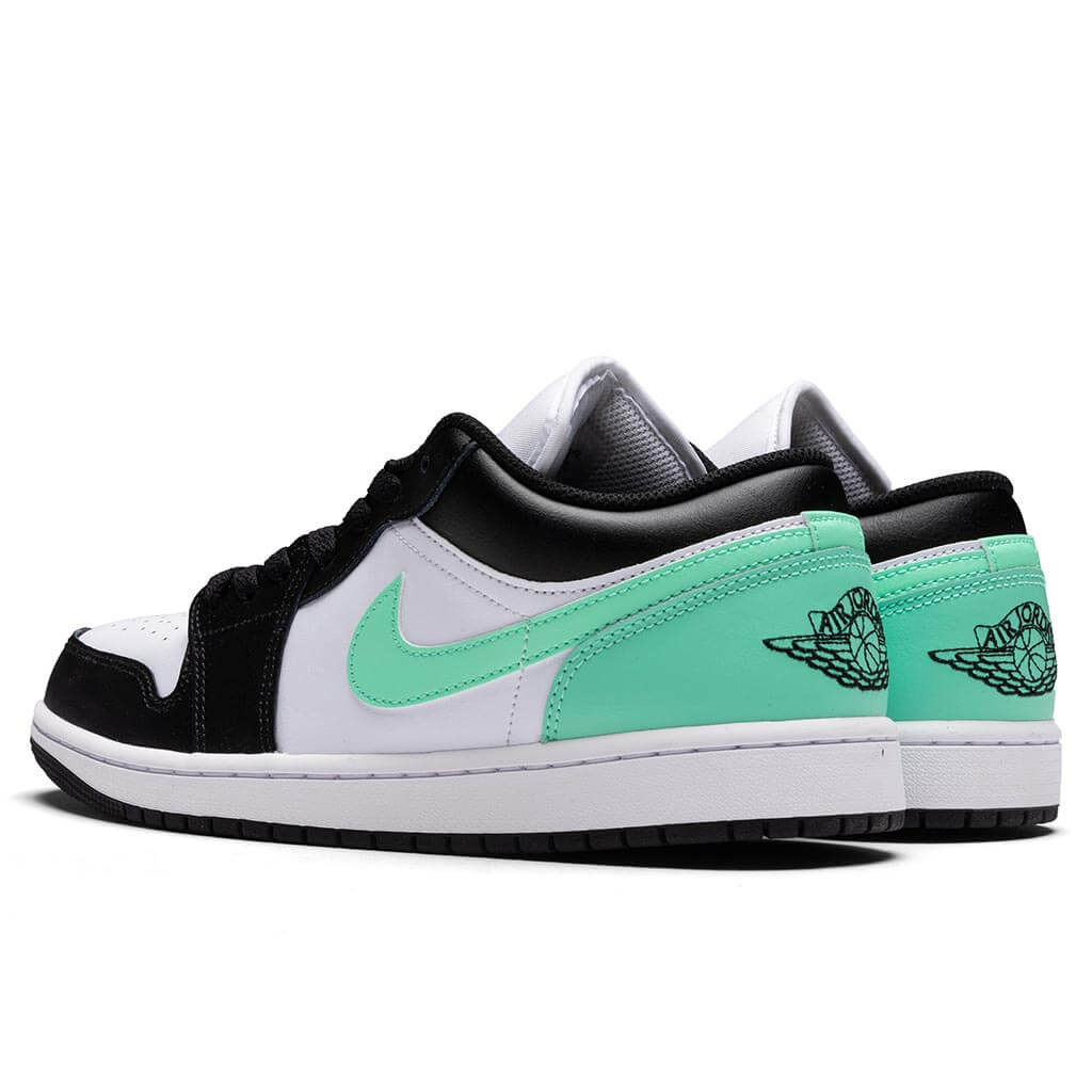 Air Jordan 1 Low - White/Black/Green Glow - Image 3