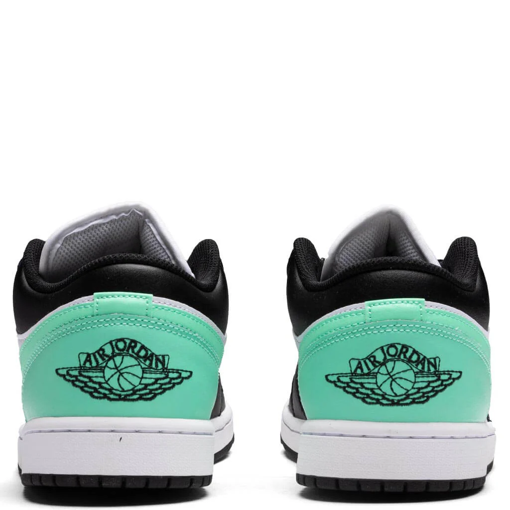 Air Jordan 1 Low - White/Black/Green Glow - Image 4