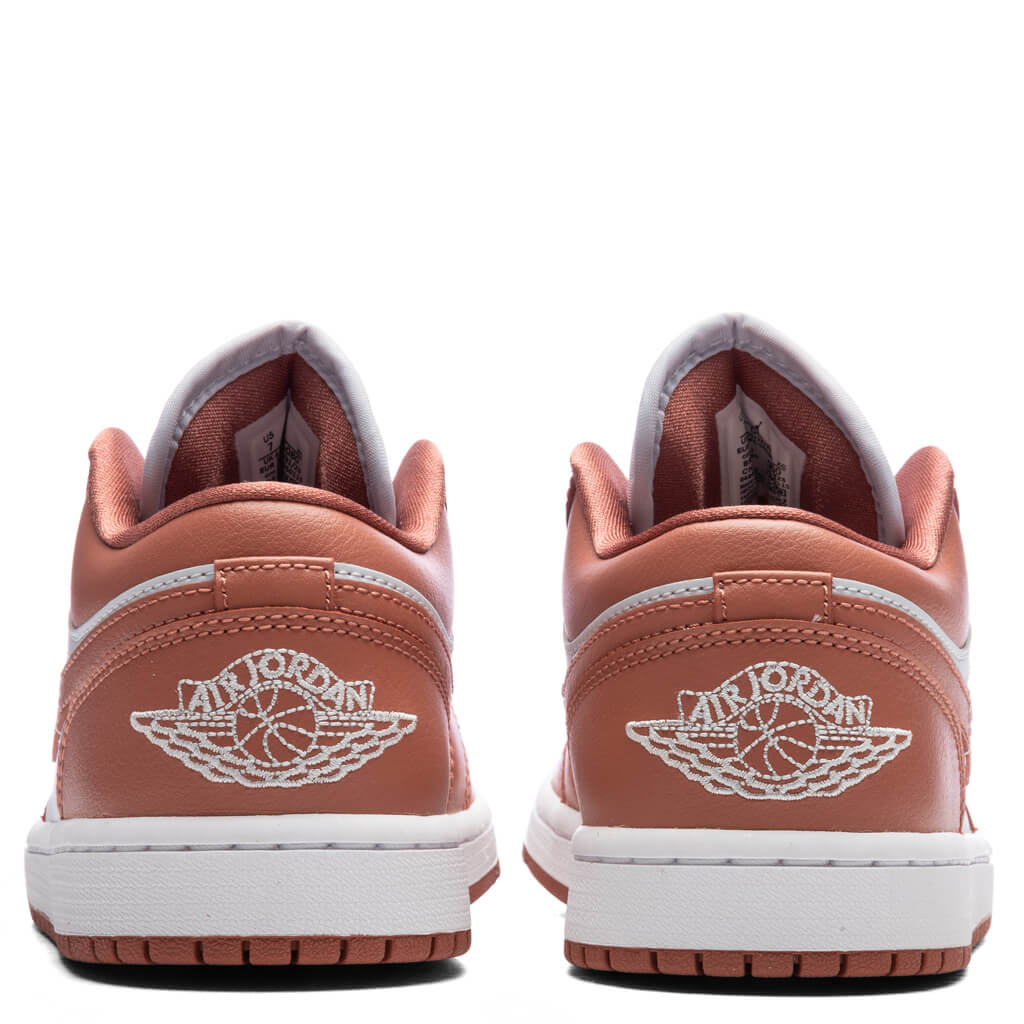 Women's Air Jordan 1 Low 'Pink Salmon' - Pure Platinum/Sky J Orange/White - Image 4