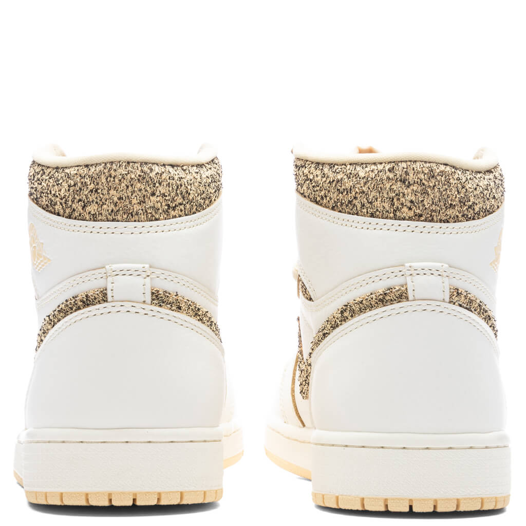 Air Jordan 1 Retro High OG Craft Vibrations of Naija - Sail/Pale Vanilla/Black - Image 4