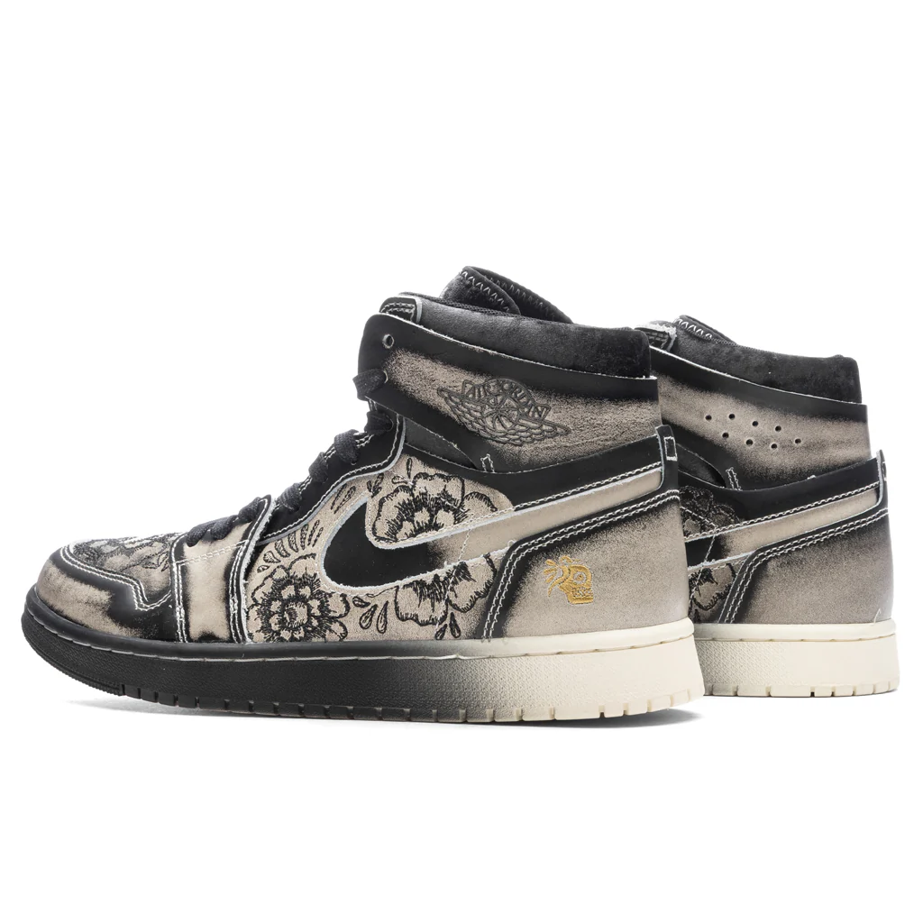 Air Jordan 1 Zoom Comfort 2 Premium 'Dia De Muertos' - Black/Pale Ivory - Image 3