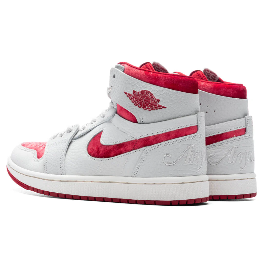 Women's Air Jordan 1 Zoom CMFT 2 'Valentines Day' - Summit White/Gym Red/Phantom - Image 3