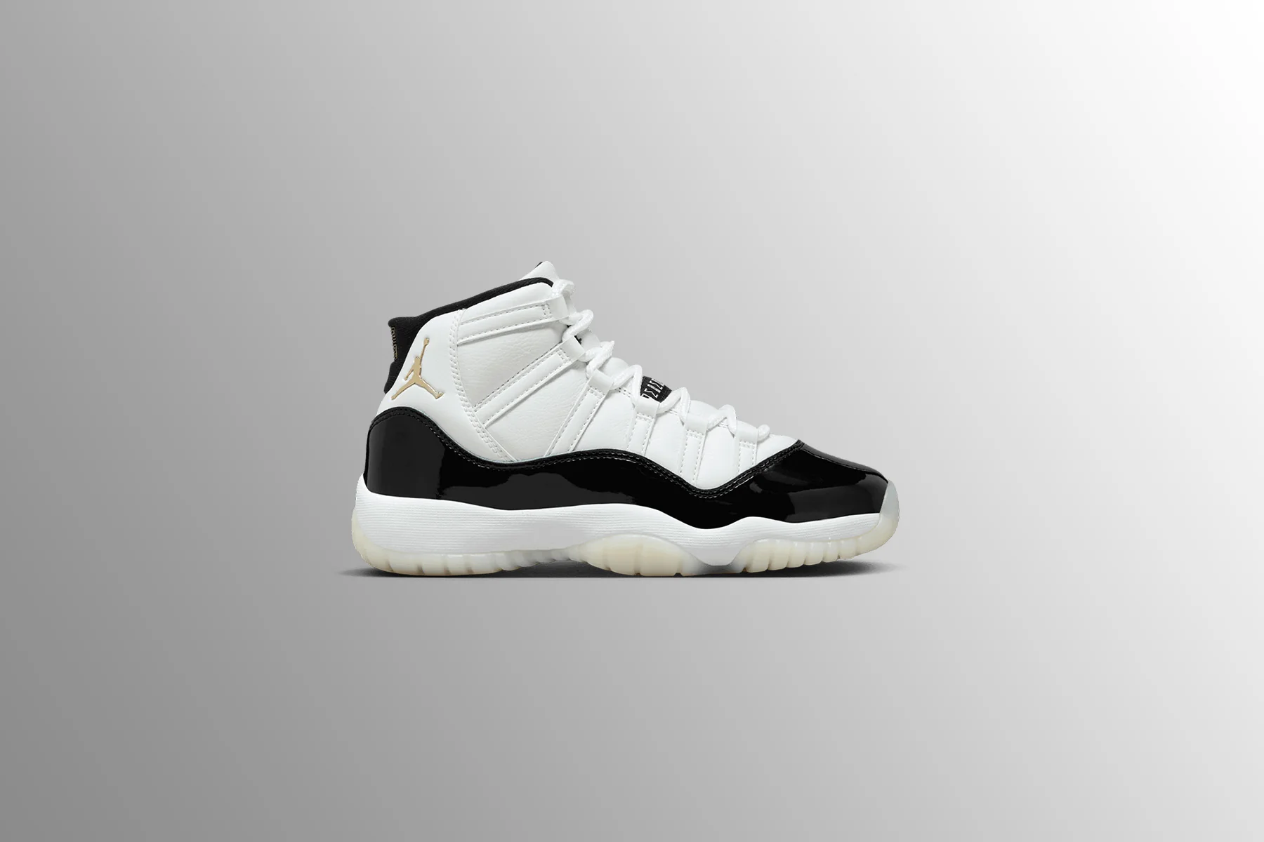 Air Jordan 11 Retro (GS) 'Gratitude/Defining Moments' - White/Metallic Gold/Black - Image 5