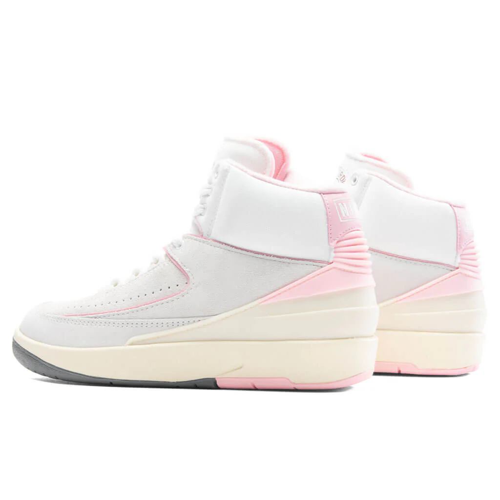 Women's Air Jordan 2 Retro 'Soft Pink' - Summit White/Gym Red/Medium Soft Pink - Image 3