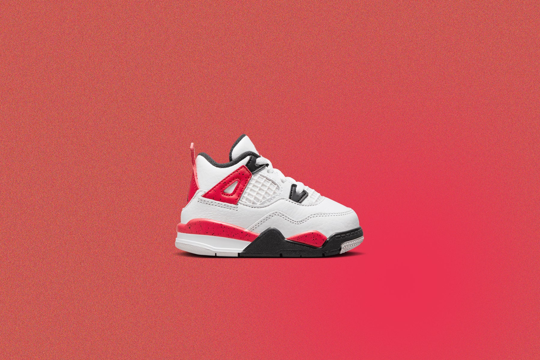Air Jordan 4 Retro (TD) 'Red Cement' - White/Fire Red/Black - Image 5
