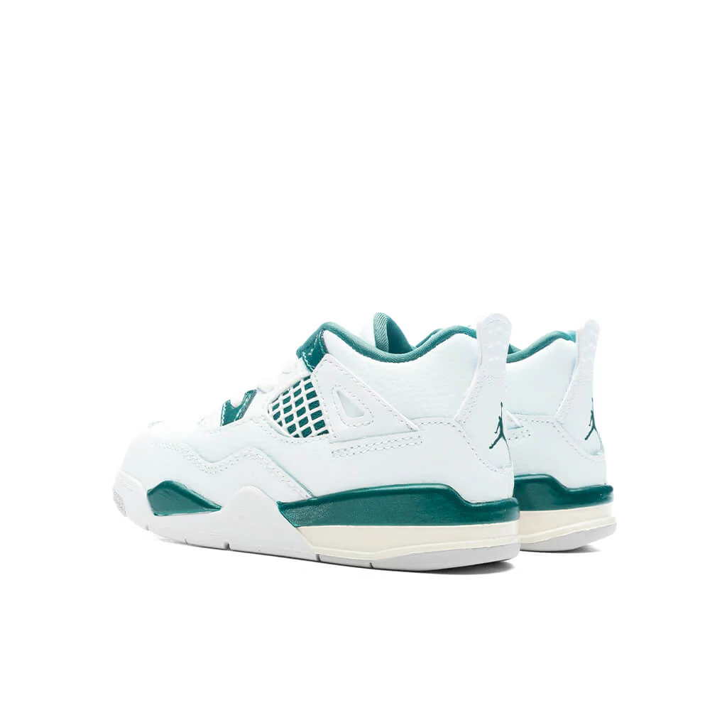 Air Jordan 4 Retro (TD) 'Oxidized Green' - White/Oxidized Green/White - Image 3