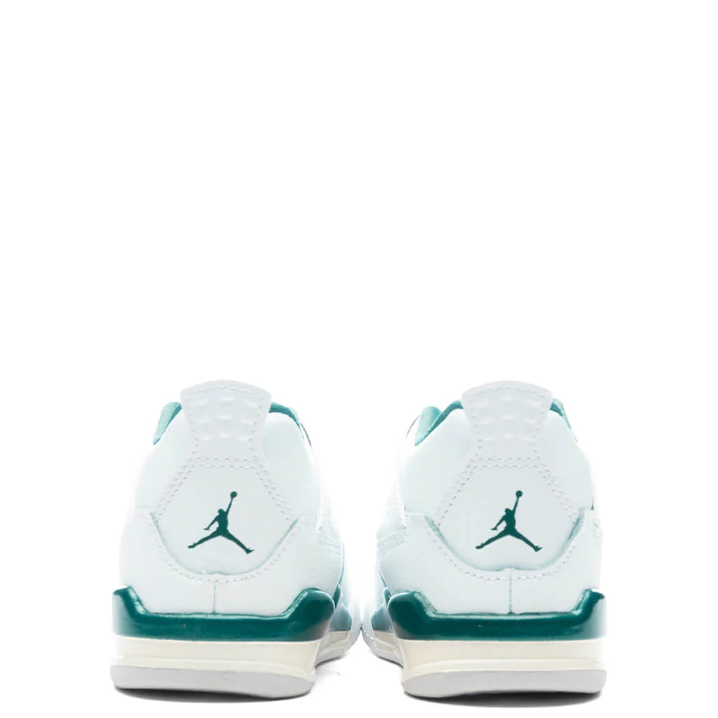 Air Jordan 4 Retro (TD) 'Oxidized Green' - White/Oxidized Green/White - Image 4