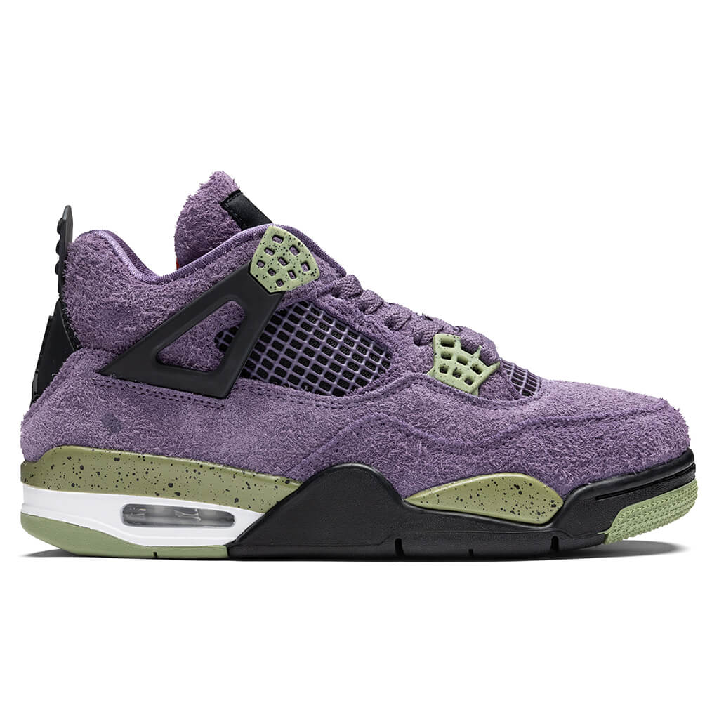 Women's Air Jordan 4 Retro - Canyon Purple/Safety Orange/Alligator