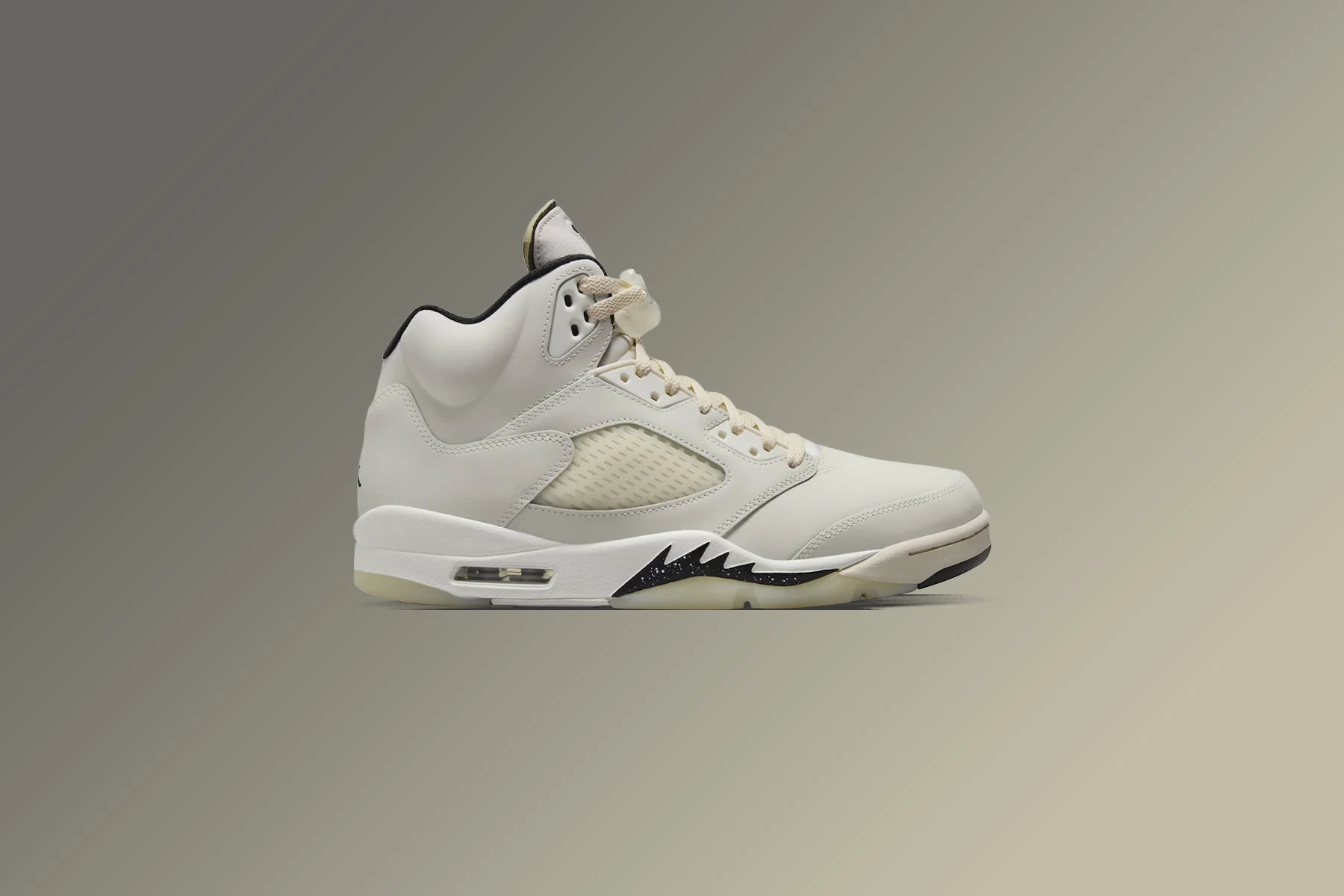 Air Jordan 5 Retro SE - Sail/Black/Light Orewood Brown - Image 5