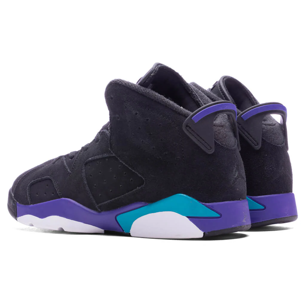 Air Jordan 6 Retro (PS) 'Aqua' - Black/Bright Concord/Aquatone - Image 3