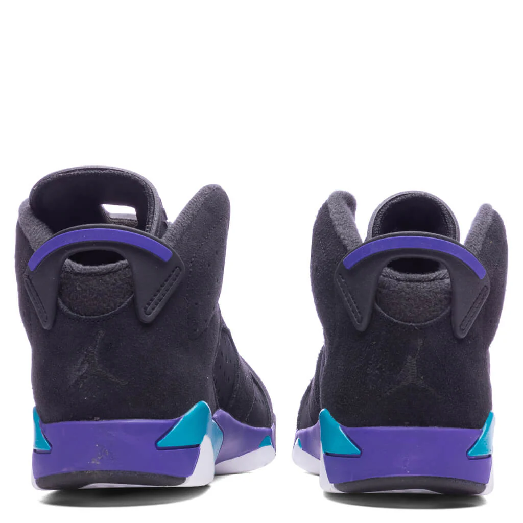 Air Jordan 6 Retro (PS) 'Aqua' - Black/Bright Concord/Aquatone - Image 4