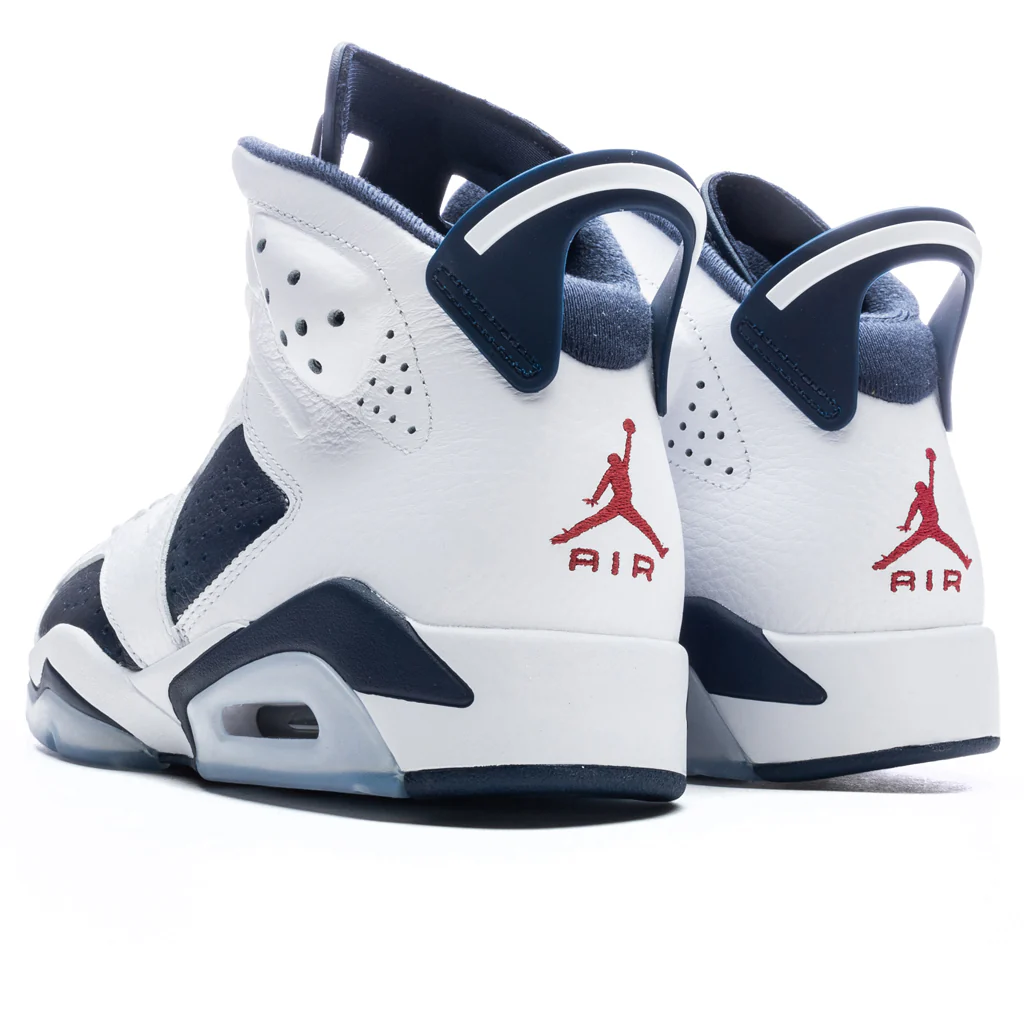Air Jordan 6 Retro 'Olympic' - White/Varsity Red/Midnight Navy - Image 3