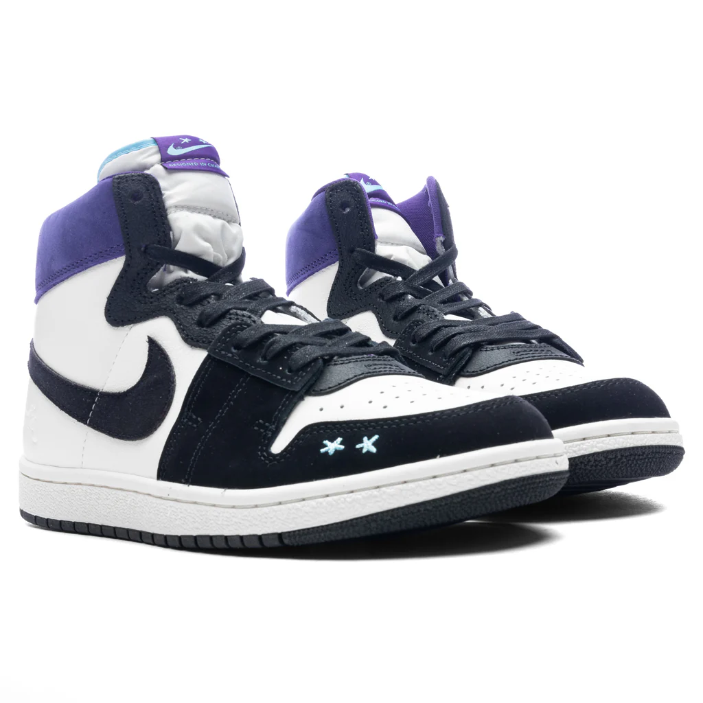 Women's Opium Paris x Jordan Air Ship 'Hornets' - Sail/Blue Chill/Black - Image 2