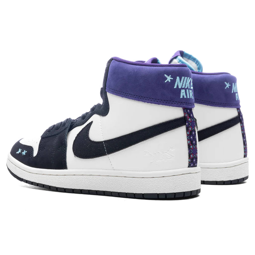 Women's Opium Paris x Jordan Air Ship 'Hornets' - Sail/Blue Chill/Black - Image 3