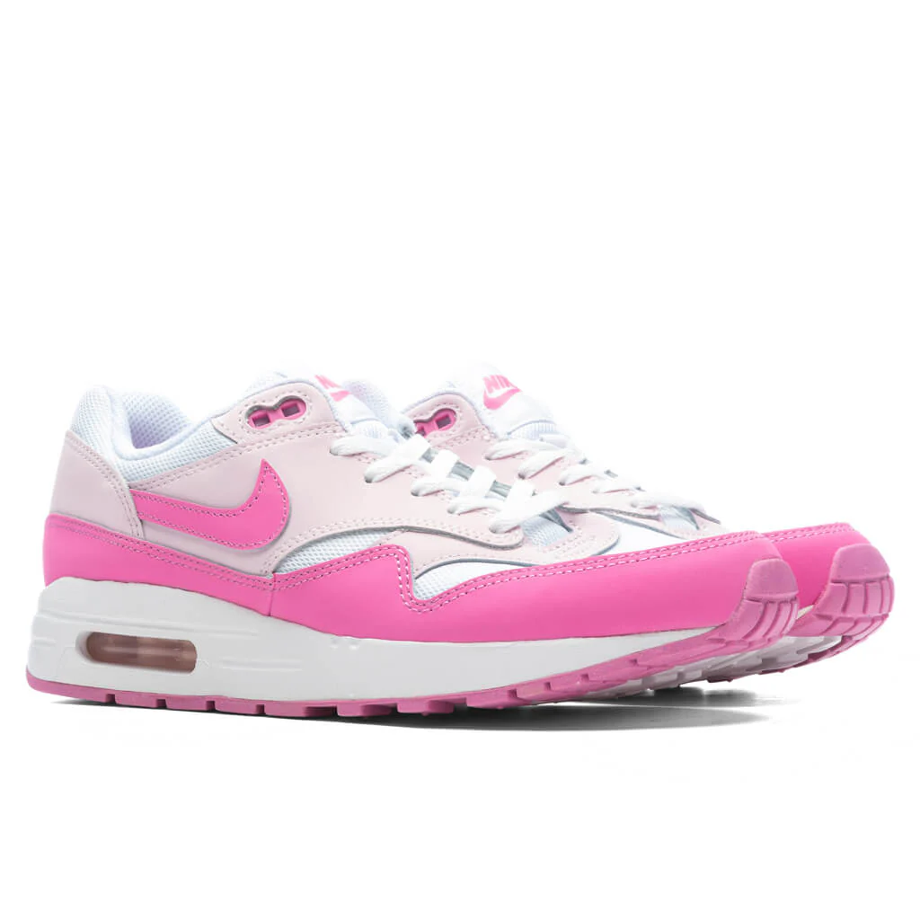 Air Max 1 (GS) - White/Playful Pink/Pink Foam - Image 2