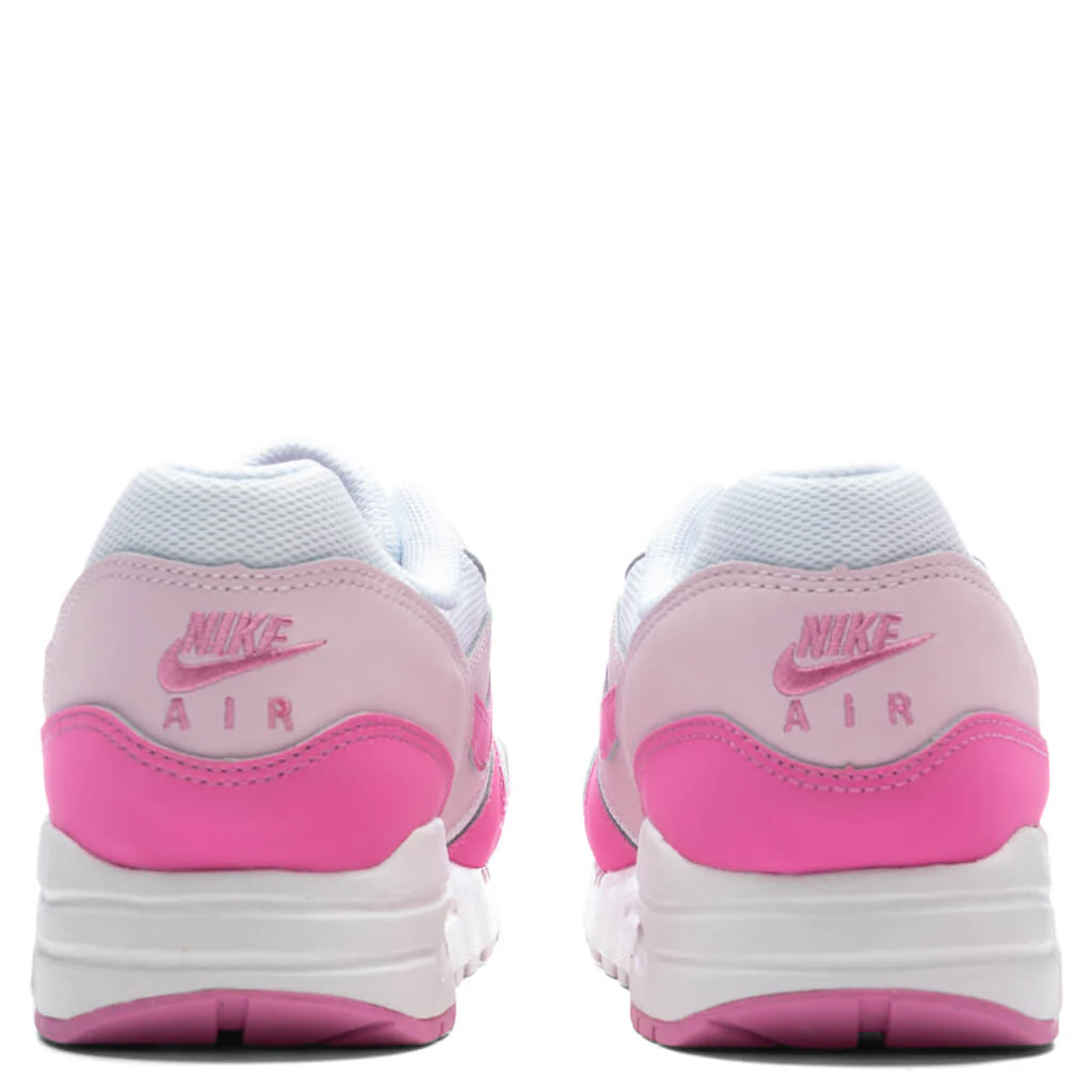 Air Max 1 (GS) - White/Playful Pink/Pink Foam - Image 4