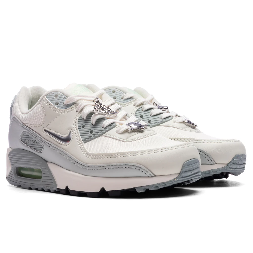 Women's Air Max 90 SE - Sail/Metallic Silver/Sea Glass - Image 2