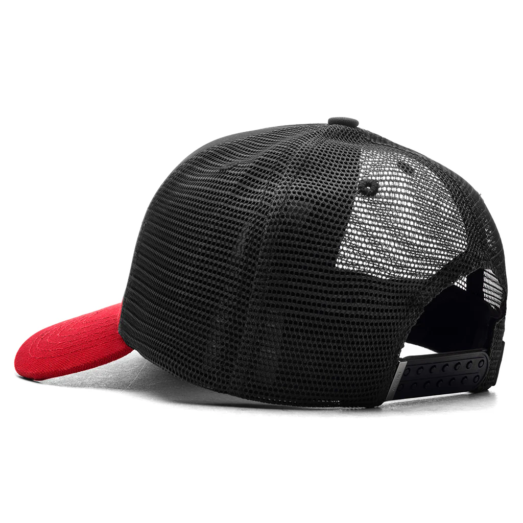 3 Star Trucker Hat - Red - Image 4