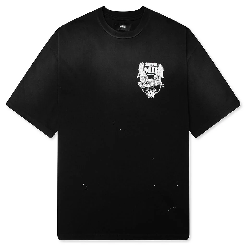 Amiri Eagle Oversized Tee - Black