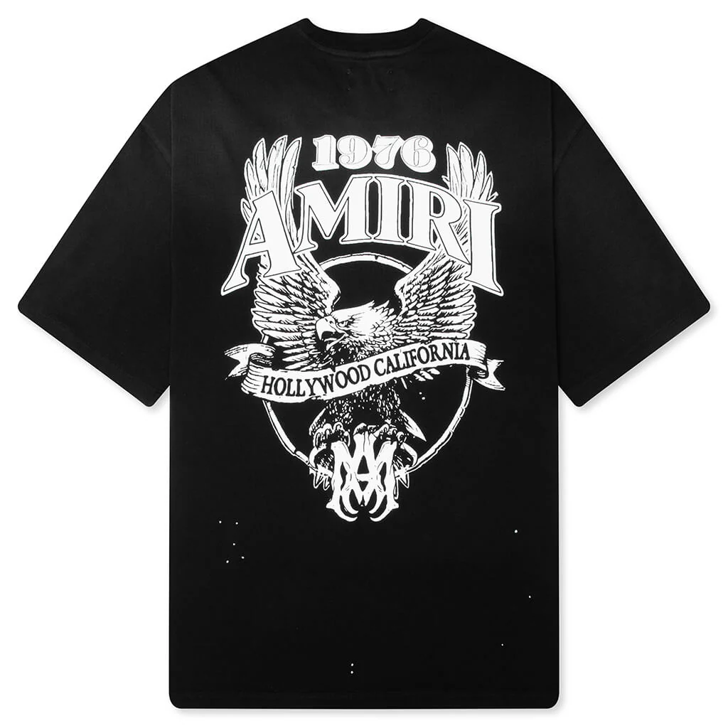 Amiri Eagle Oversized Tee - Black - Image 2
