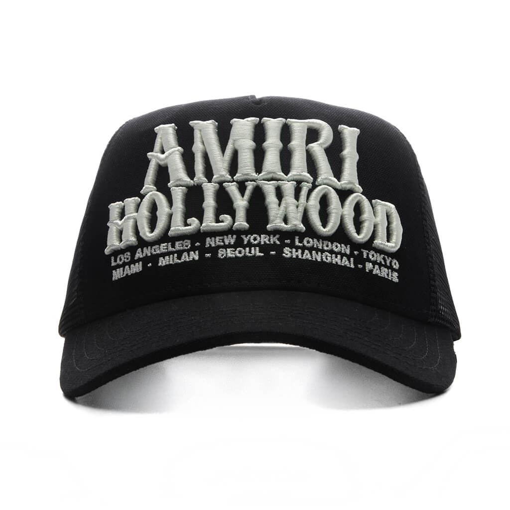 Amiri Hollywood Trucker Hat - Black