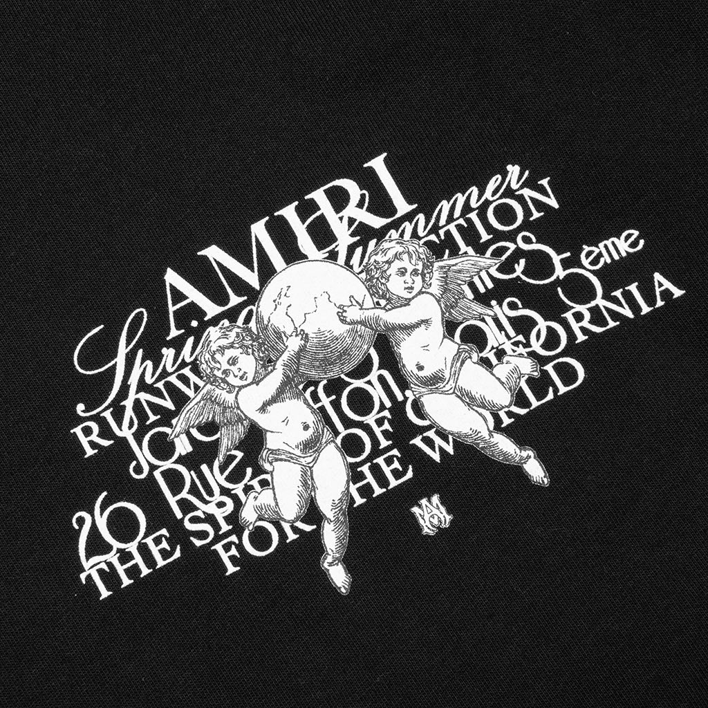 Cherub Text Tee - Black - Image 3