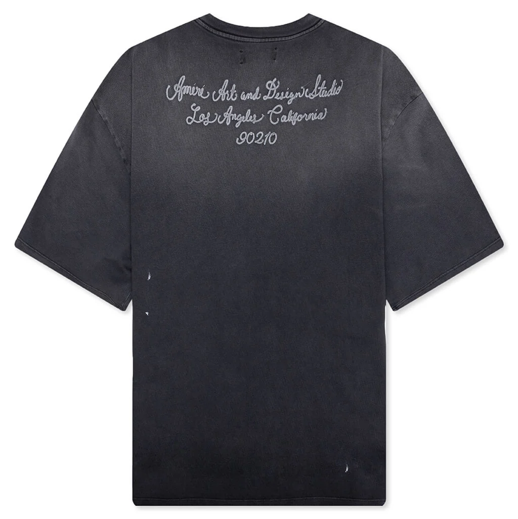 Amiri Design Studio Oversized Tee - Black - Image 2