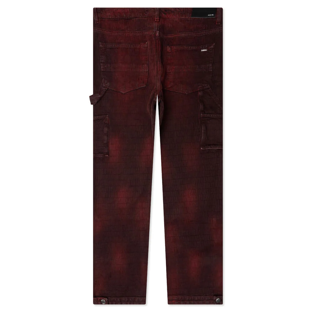 Jacquard Carpenter Jean - Brown - Image 2