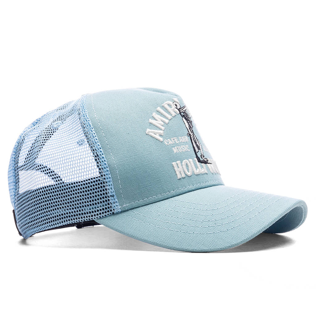 Jazz Wolf Trucker Hat - Dusty Blue - Image 3