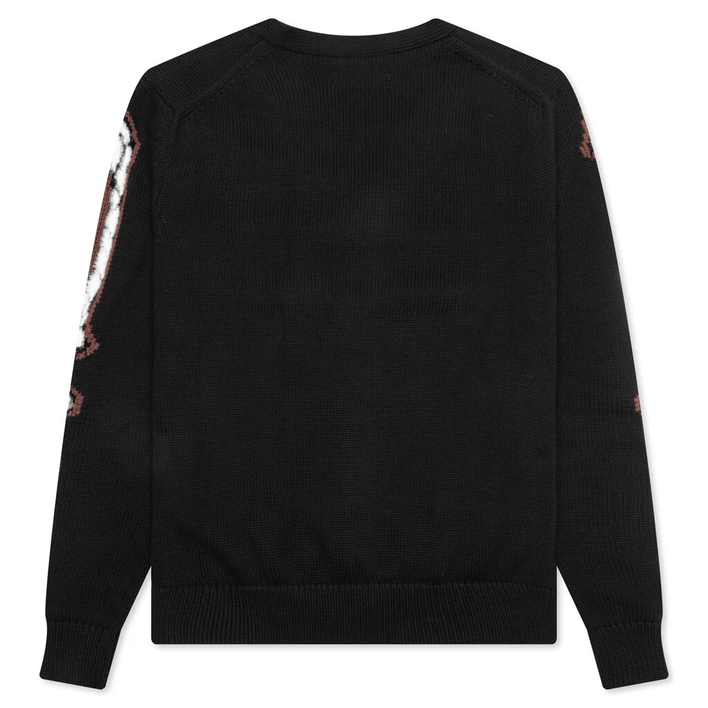Leopard Bones Cardigan - Black - Image 2