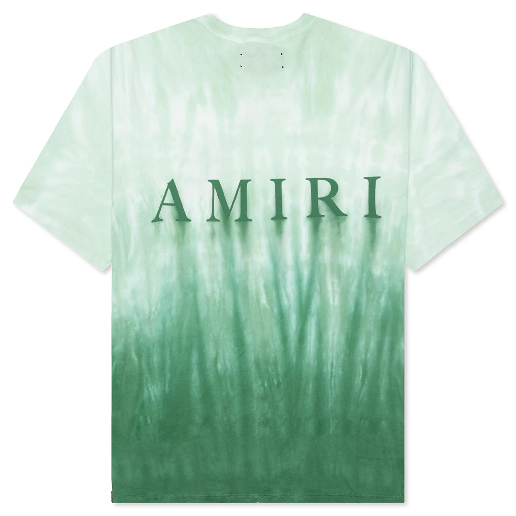 MA Logo Dip Dye Tee - Mineral Green - Image 2
