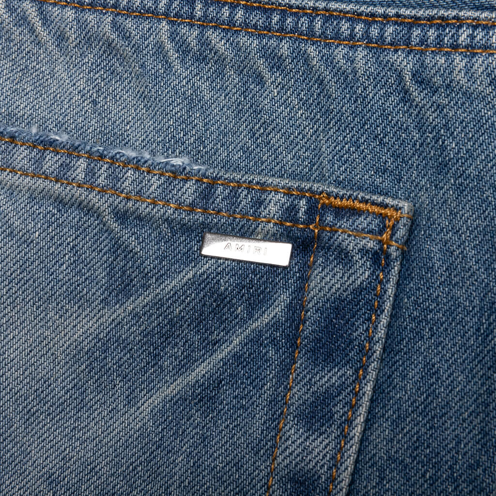 Pleated Denim Straight MX1 Jean - Honeycomb Indigo - Image 3