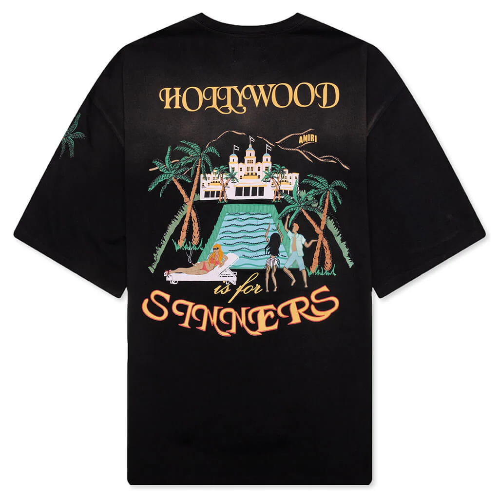 Sinners Oversized Tee - Black - Image 2