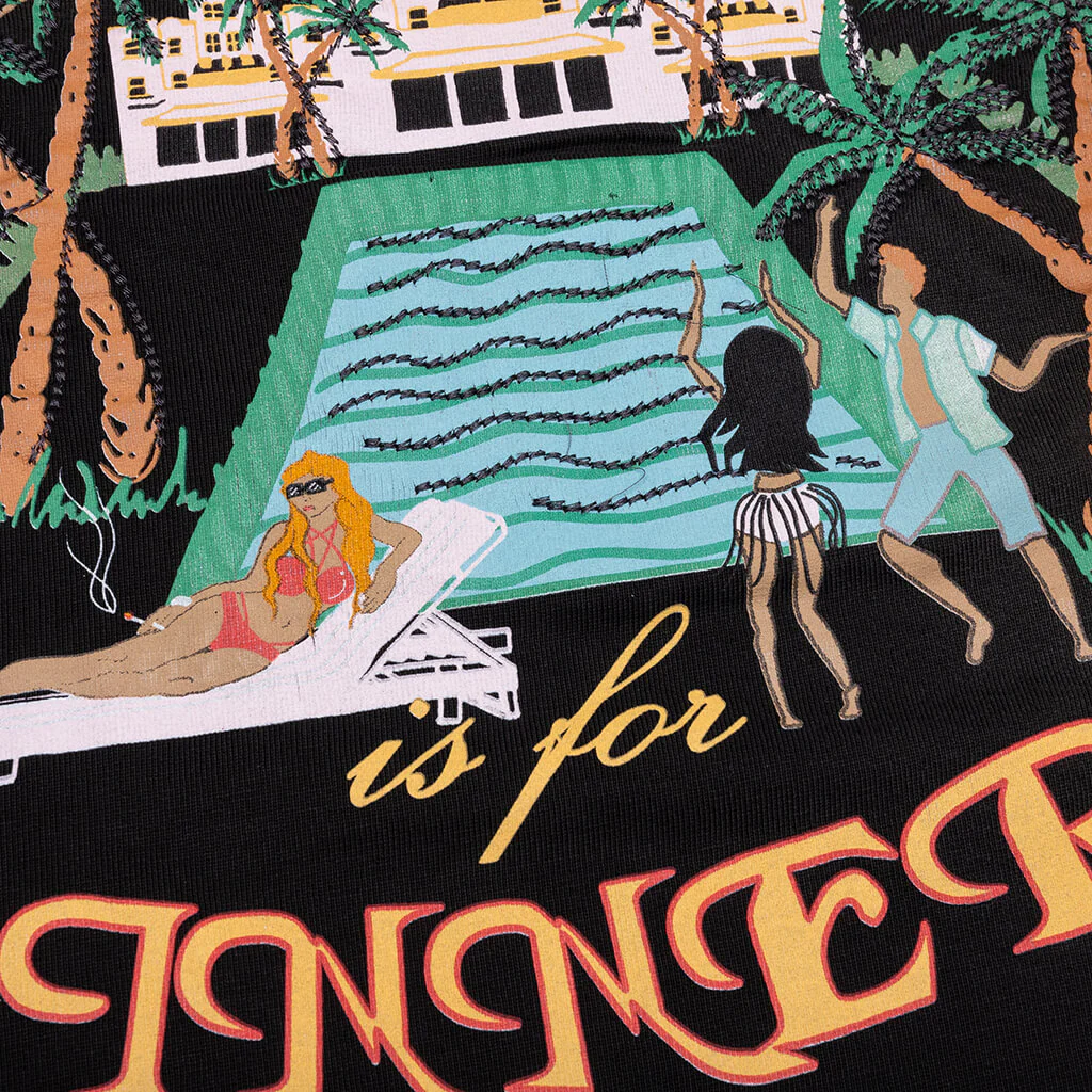 Sinners Oversized Tee - Black - Image 4
