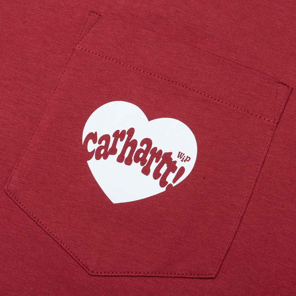 Amour Pocket S/S T-Shirt - Tuscany/White - Image 3
