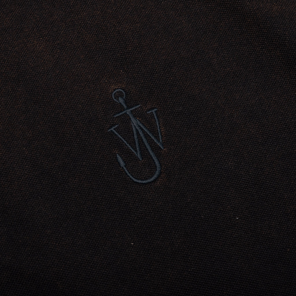 Anchor Short Sleeve Polo Shirt - Brown - Image 4