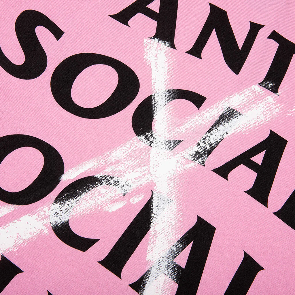 'Cancelled' Hand Painted Tee - Pink - Image 4