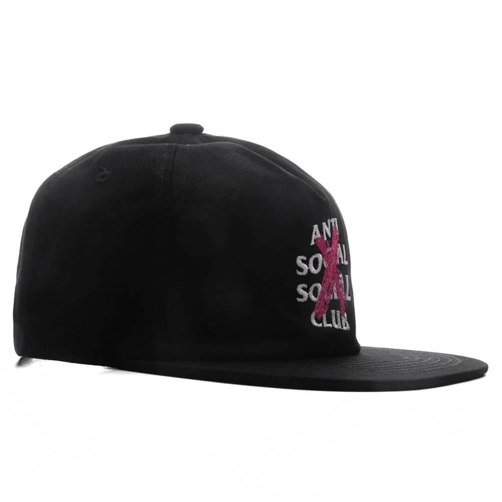 'Cancelled' Paint Snapback - Black - Image 3